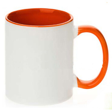 Caneca de cerâmica por sublimação com Inner e Handle Color (002)